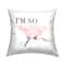 Stupell Industries Proud Of You Glam Brand Humor Quote Throw Pillow, 18" x 18"